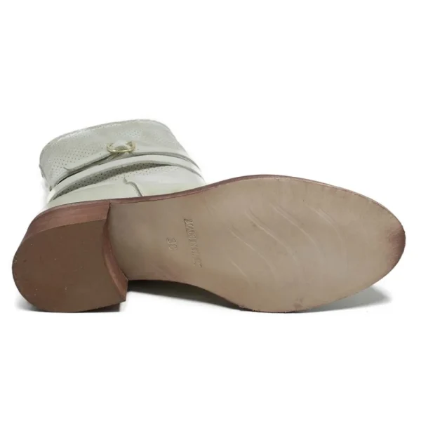 Stivali Estivi | Bikers Estivi | Personal Stivaletti Biker Traforati con Cinturino "CORINNE" - Taupe