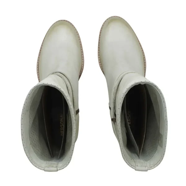 Stivali Estivi | Bikers Estivi | Personal Stivaletti Biker Traforati con Cinturino "CORINNE" - Taupe