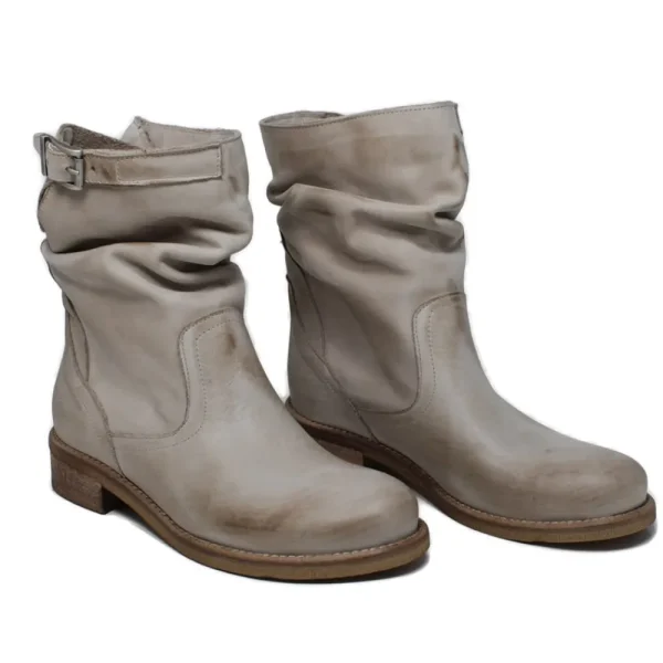 Stivali Estivi | Bikers Estivi | In Time Stivaletti Estivi Biker Boots "Soul/B" - Taupe