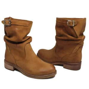 Stivali Estivi | Bikers Estivi | In Time Stivaletti Estivi Biker Boots "Soul/B" - Cuoio