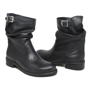 Stivali Estivi | Bikers Estivi | In Time Stivaletti Estivi Biker Boots "Soul/B" - Pelle Nero
