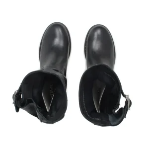 Stivali Estivi | Bikers Estivi | In Time Stivaletti Estivi Biker Boots "Soul/B" - Pelle Nero