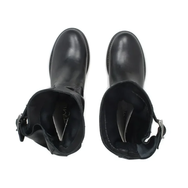 Stivali Estivi | Bikers Estivi | In Time Stivaletti Estivi Biker Boots "Soul/B" - Pelle Nero