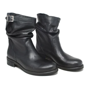 Stivali Estivi | Bikers Estivi | In Time Stivaletti Estivi Biker Boots "Soul/B" - Pelle Nero