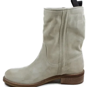 Stivali Estivi | Bikers Estivi | In Time Stivaletti Scamosciati "303B" - Beige