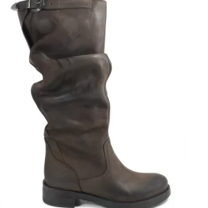 Stivali Invernali | Bikers Invernali | In Time Stivali Alti Biker Boots "NOA/A" - Nabuk Testa di Moro TestadiMoro