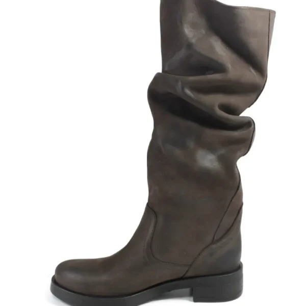 Stivali Invernali | Bikers Invernali | In Time Stivali Alti Biker Boots "NOA/A" - Nabuk Testa di Moro TestadiMoro