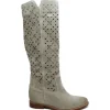 Stivali Estivi | Stivali E Scarpe Con Zeppa | Personal Stivali alti con zeppa interna laserati "Tory" - Camoscio Taupe