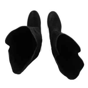 Stivali Estivi | Stivali E Scarpe Con Zeppa | Personal Stivali Alti con Zeppa Interna "Aida" - Camoscio Nero