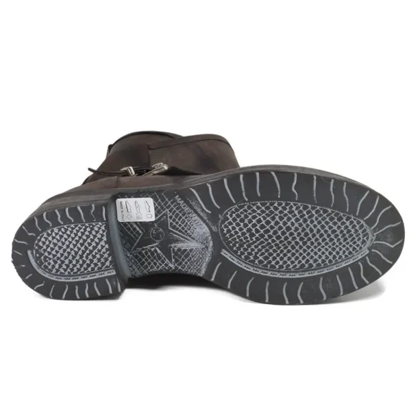Stivali Invernali | Bikers Invernali | In Time Stivali Bassi Biker Boots Fibbia "MANTRA/B" - Testa di Moro TestadiMoro