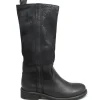 Stivali Estivi | Bikers Estivi | In Time Stivali Biker Alti Traforati "Flair" - Nero