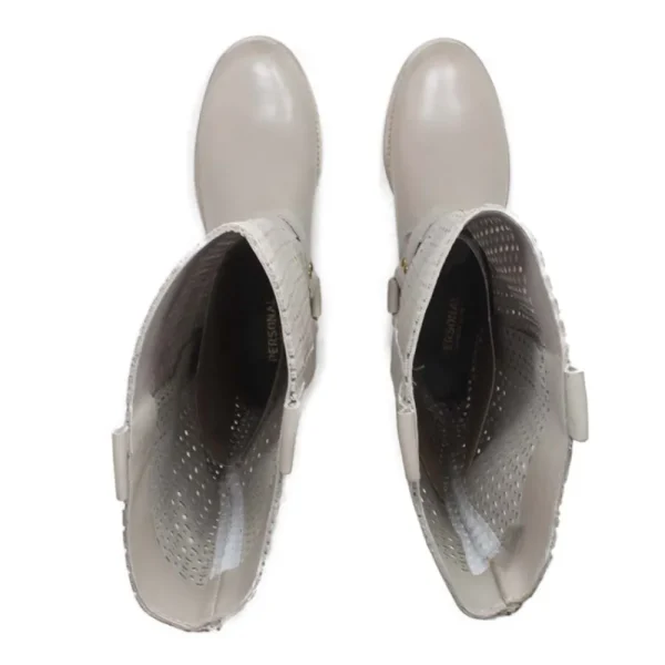 Stivali Estivi | Bikers Estivi | Personal Stivali Biker Alti Traforati con Cavigliera "Ely" - Taupe