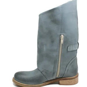 Bikers Estivi | Stivali Estivi | In Time Stivali Biker Boots Asimmetrici Estivi "MT/A" - Jeans