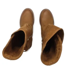 Stivali Estivi | Bikers Estivi | In Time Stivali Biker Boots Asimmetrici Estivi "MT/A" - Cuoio