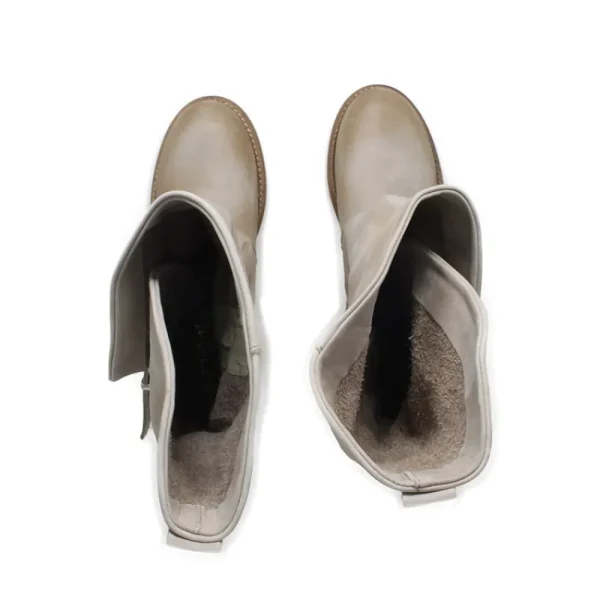 Stivali Estivi | Bikers Estivi | In Time Stivali Biker Boots Asimmetrici Estivi "MT/A" - Taupe