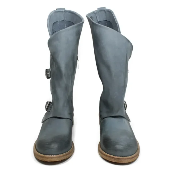Bikers Estivi | Stivali Estivi | In Time Stivali Biker Boots Asimmetrici Estivi "MT/A" - Jeans