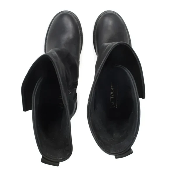Stivali Estivi | Bikers Estivi | In Time Stivali Biker Boots Asimmetrici Estivi "MT/A" - Nabuk Nero