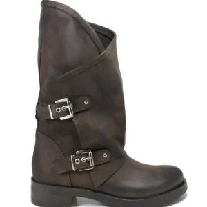 Stivali Invernali | Bikers Invernali | In Time Stivali Biker Boots con due fibbie "MANTRA/A" - Testa di Moro TestadiMoro
