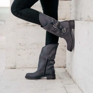 Stivali Invernali | Bikers Invernali | In Time Stivali Biker Boots con due fibbie "MANTRA/A" - Blu