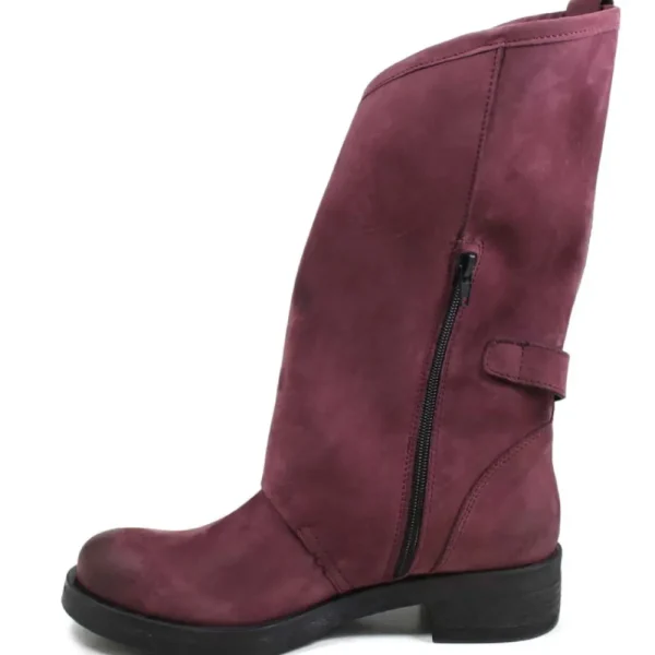 Stivali Invernali | Bikers Invernali | In Time Stivali Biker Boots con due fibbie "MANTRA/A" - Bordeaux