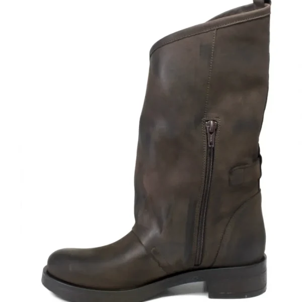 Stivali Invernali | Bikers Invernali | In Time Stivali Biker Boots con due fibbie "MANTRA/A" - Testa di Moro TestadiMoro