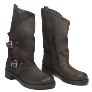 Stivali Invernali | Bikers Invernali | In Time Stivali Biker Boots con due fibbie "MANTRA/A" - Testa di Moro TestadiMoro