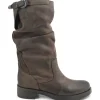 Stivali Invernali | Bikers Invernali | In Time Stivali Biker Boots Metà Polpaccio "NOA/M" - Testa di Moro TestadiMoro