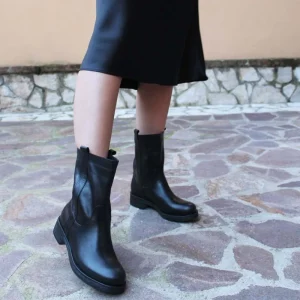 Stivali Invernali | Bikers Invernali | In Time Stivali Biker Invernali "303FW" - Pelle Nero