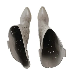 Stivali Con Tacco | Stivali Estivi | Personal Stivali Camperos Alti Laserati con tacco "WINONA" - Taupe