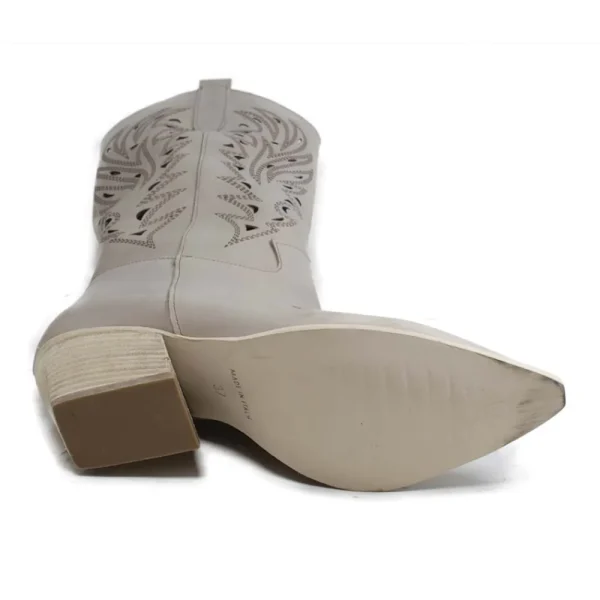 Stivali Con Tacco | Stivali Estivi | Personal Stivali Camperos Alti Laserati con tacco "WINONA" - Taupe