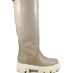 Anfibi | Stivali E Scarpe Con Zeppa | Personal Stivali Combat Boots Platform "SNAP" - Pelle Taupe