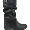 Stivali Estivi | Bikers Estivi | In Time Stivali Estivi Biker Boots "Soul/M" - Nabuk Nero