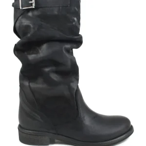 Stivali Estivi | Bikers Estivi | In Time Stivali Estivi Biker Boots "Soul/M" - Nabuk Nero