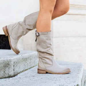Stivali Estivi | Bikers Estivi | In Time Stivali Estivi Biker Boots "Soul/M" - Taupe