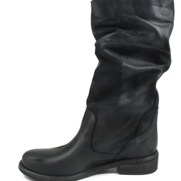 Stivali Estivi | Bikers Estivi | In Time Stivali Estivi Biker Boots "Soul/M" - Nabuk Nero
