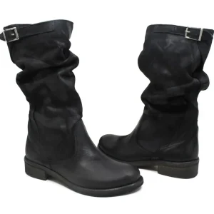 Stivali Estivi | Bikers Estivi | In Time Stivali Estivi Biker Boots "Soul/M" - Nabuk Nero