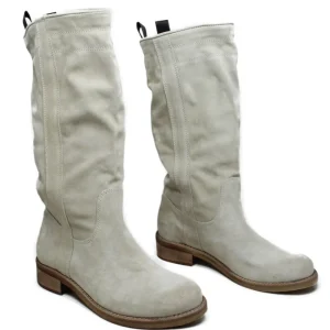 Bikers Estivi | Stivali Estivi | In Time Stivali Scamosciati "309B" - Beige